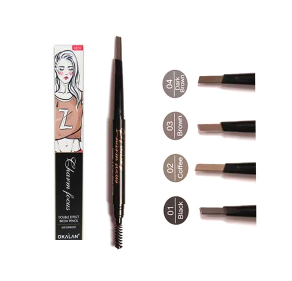 Charm Focus Double Effect Waterproof Eyebrow Pencil