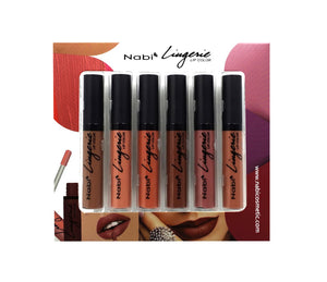 Nude Lip Lingerie Matte Lip Gloss Set - 6 Color
