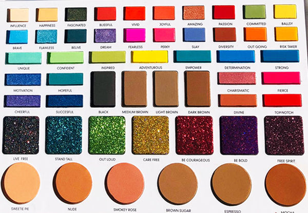 Live in Color 35 Color Shadow Palette (Eyeshadow , Blush. Brow, Contour)