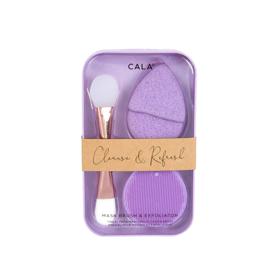 Cleanse & Refresh Mask Brush & Exfoliator Set