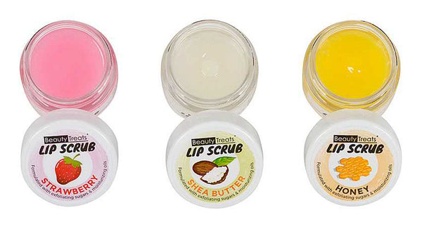 Natural Lip Care Gloss & Lip Scrub With Vitamin E SET