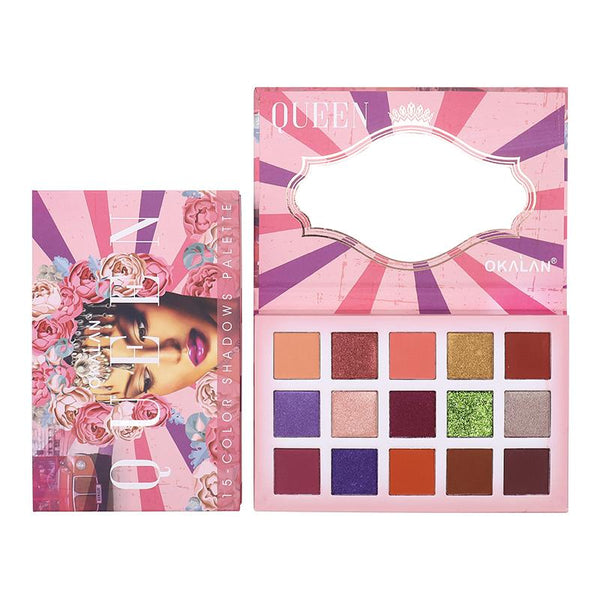 Queen 15 Color Matte & Shimmer Eyeshadow