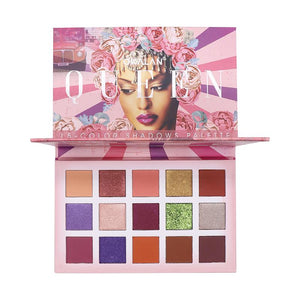 Queen 15 Color Matte & Shimmer Eyeshadow