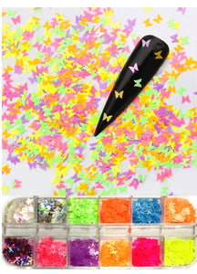 3D Nail Art Decoration Butterfly Flakes