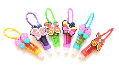 Fruit Flavor Lip Gloss With Butterfly Holder