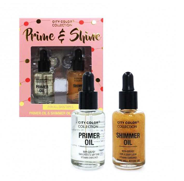 Primer Oil & Shimmer Glow Oil Kit