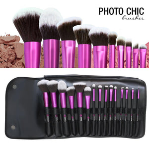 Photo Chic 15 PC Synthetic Brush Set with Case