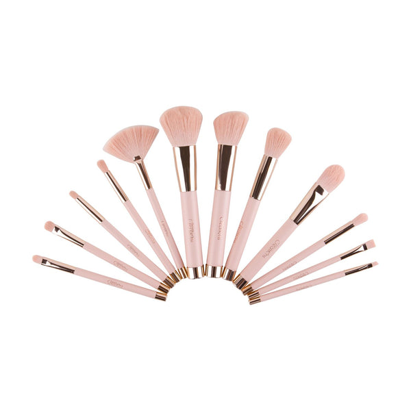 Pink Elegance 12 PC Makeup Brush Set