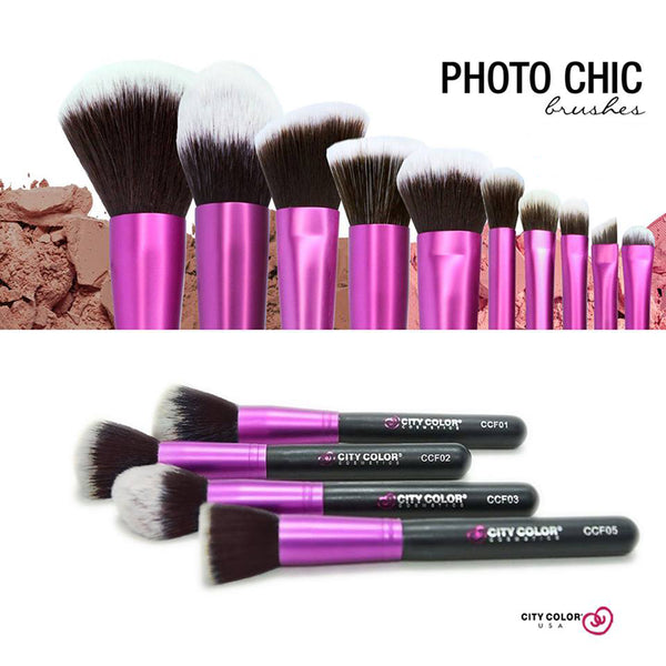 Photo Chic 15 PC Synthetic Brush Set with Case